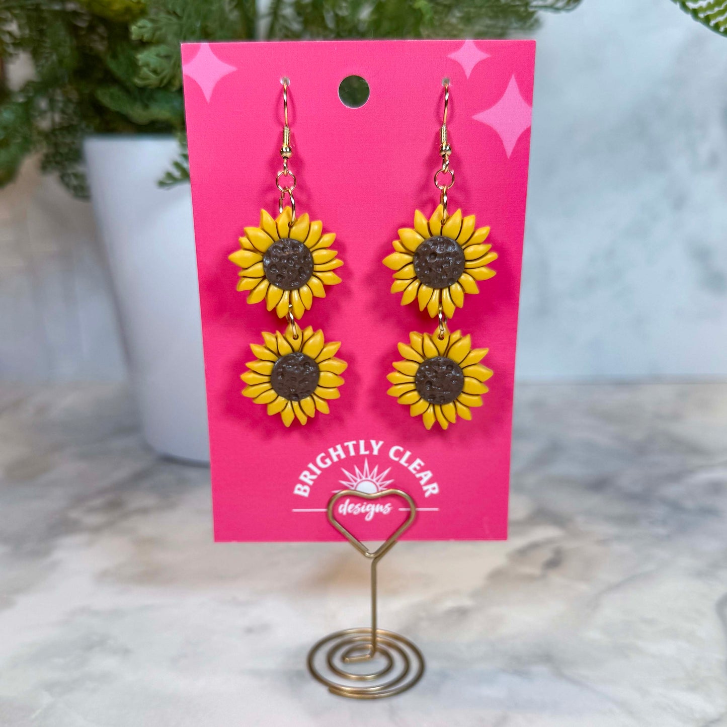 Sunflower Stack Earrings