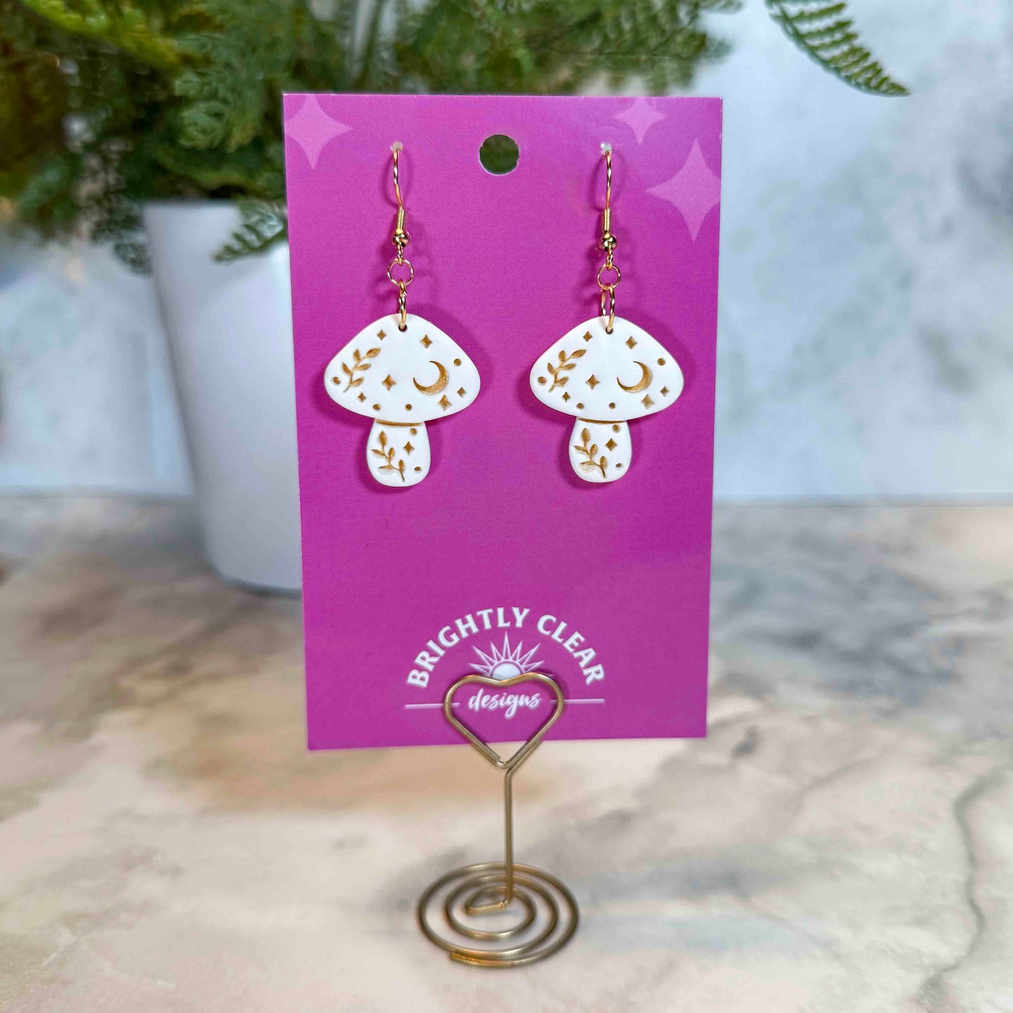 Mystical Mushroom Earrings