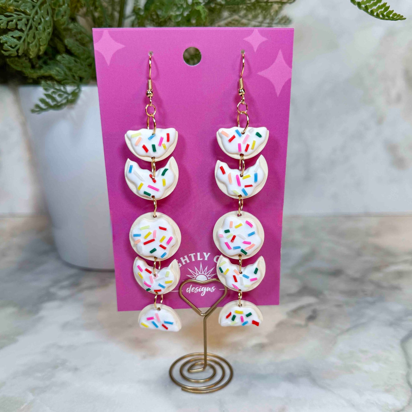 Sugar Cookie Moon Phase Earrings