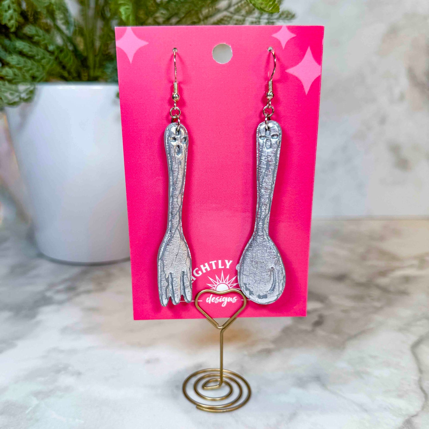 Silverware Earrings