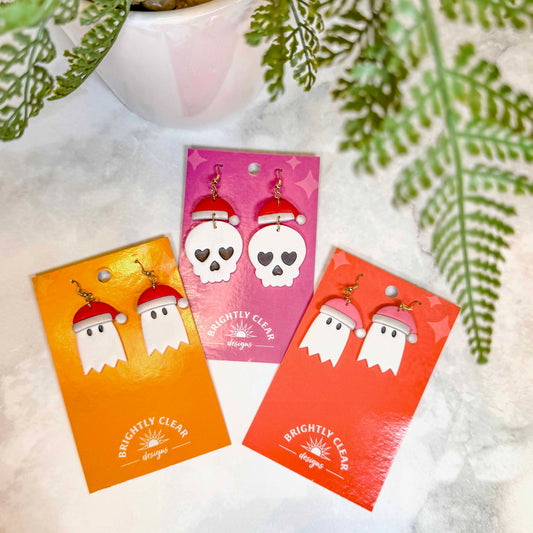 Spooky Christmas Earrings