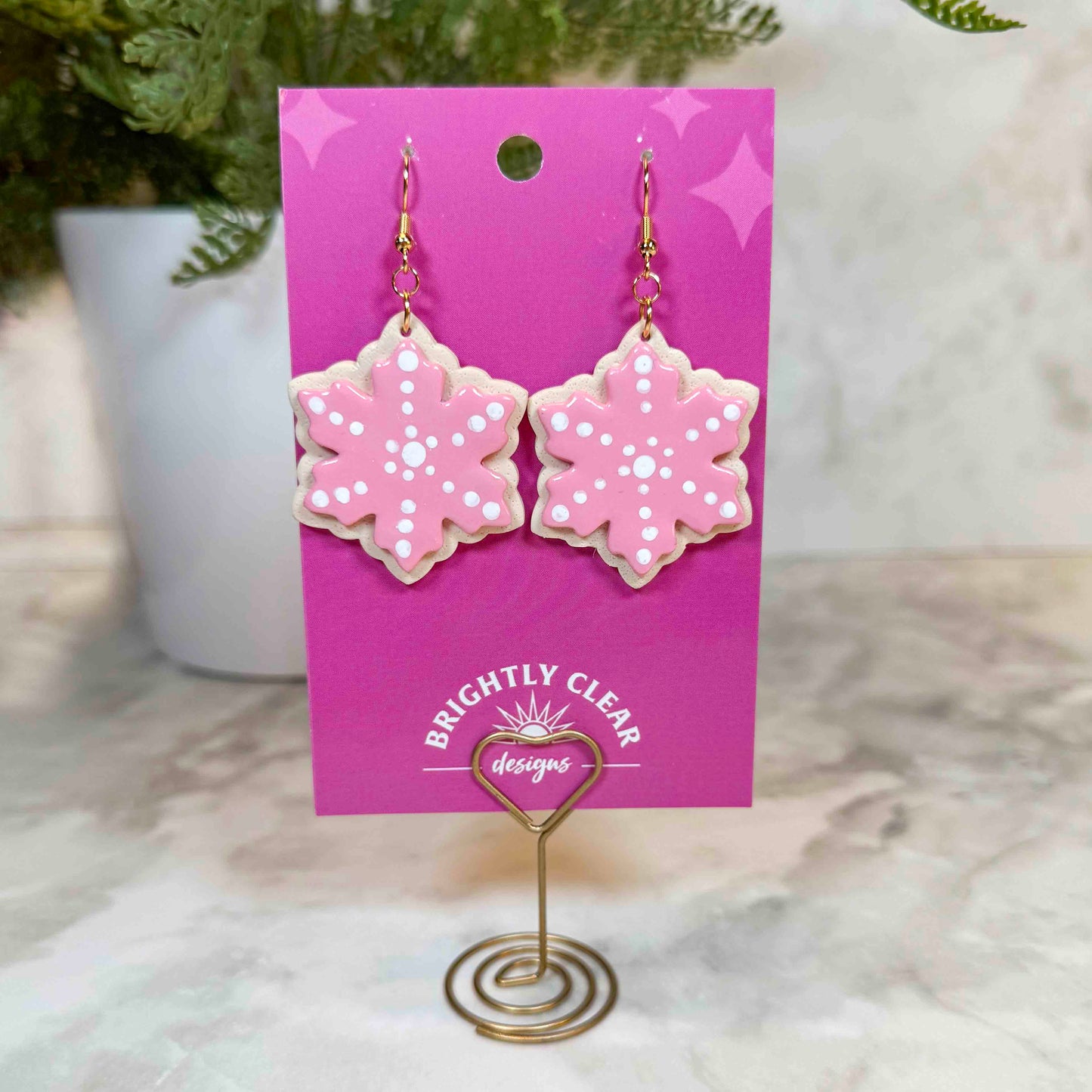 Snowflake Sugar Cookie Earrings