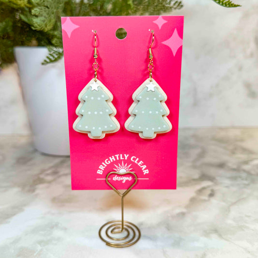 Christmas Tree Sugar Cookie Earrings