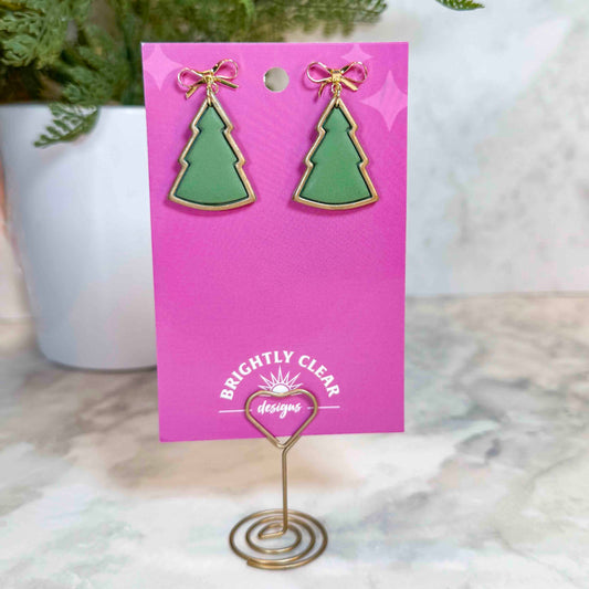 Christmas Tree Gilding Earrings