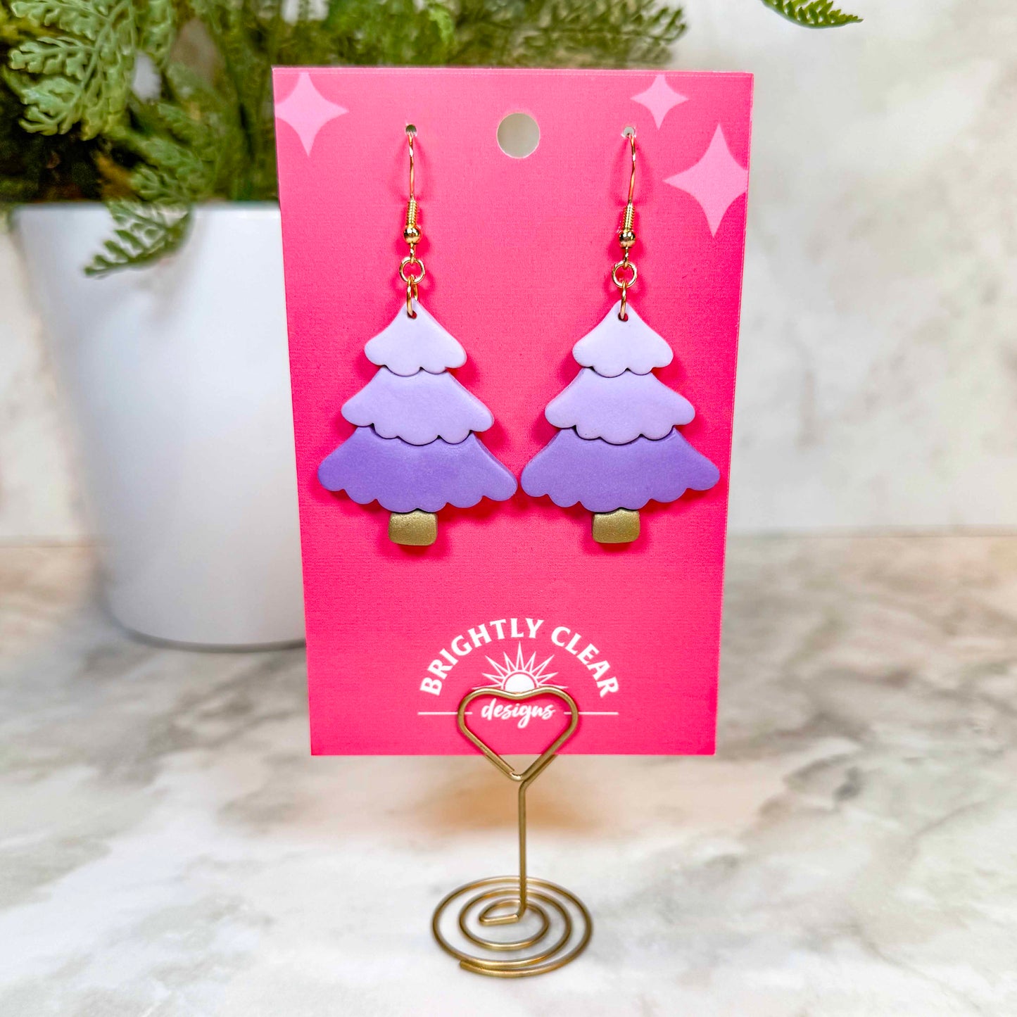 Christmas Ombré Tree Earrings