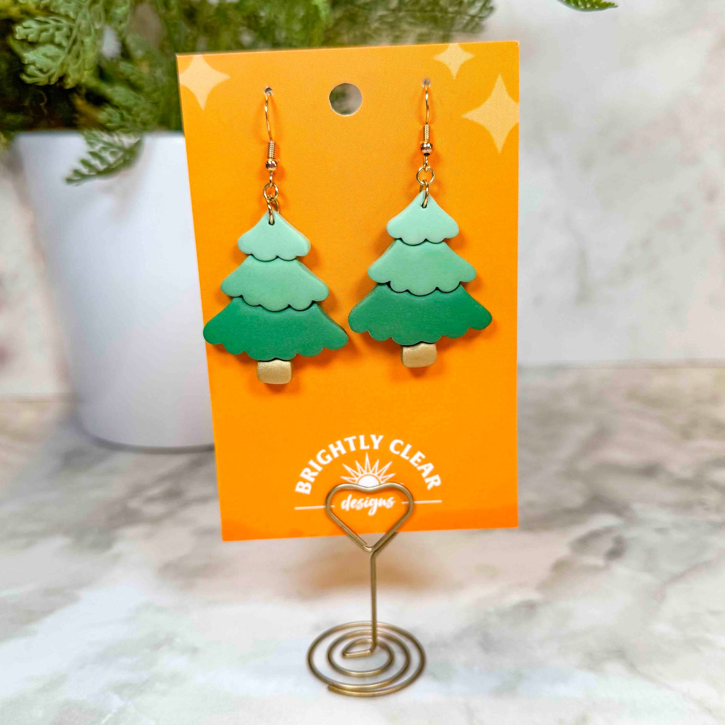 Christmas Ombré Tree Earrings