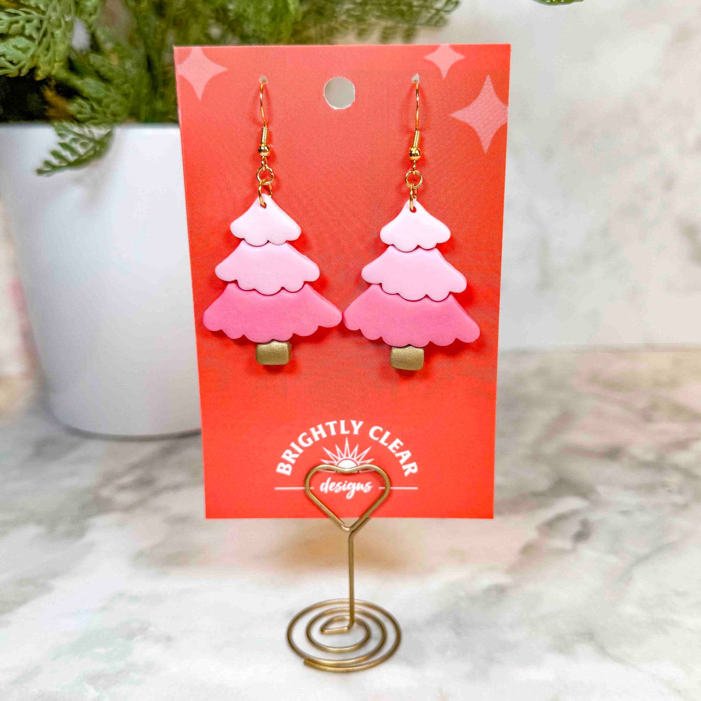 Christmas Ombré Tree Earrings