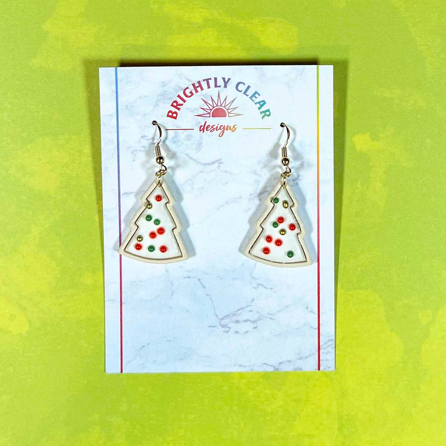 Sugar Cookie Tree Earrings