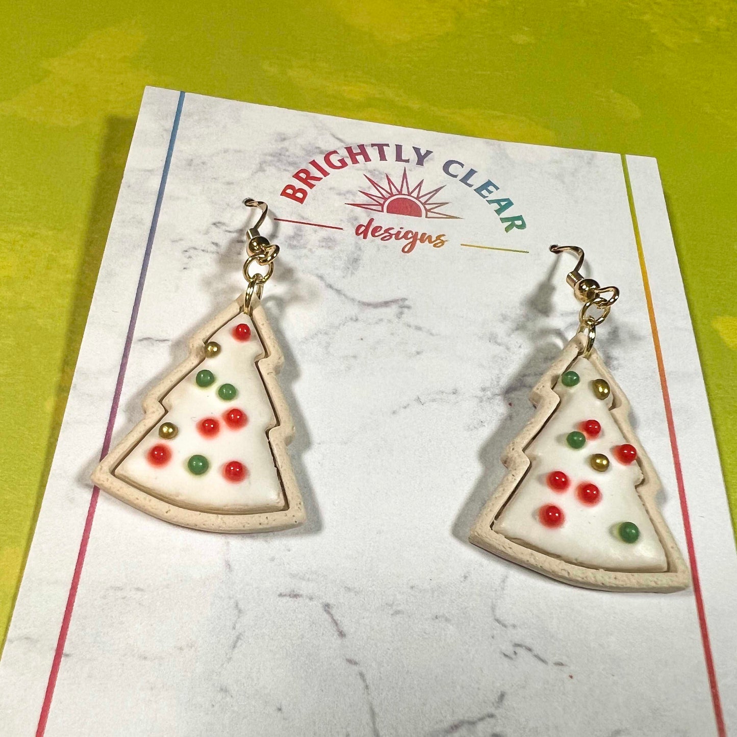 Sugar Cookie Tree Earrings