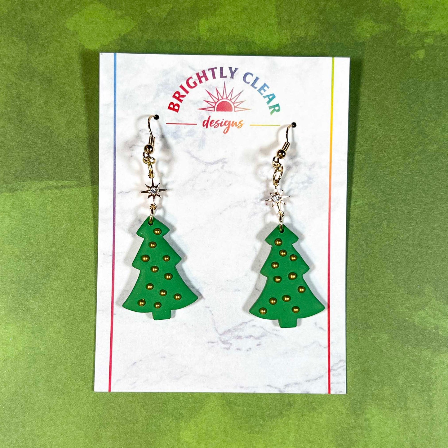 Christmas Tree Bauble Earrings