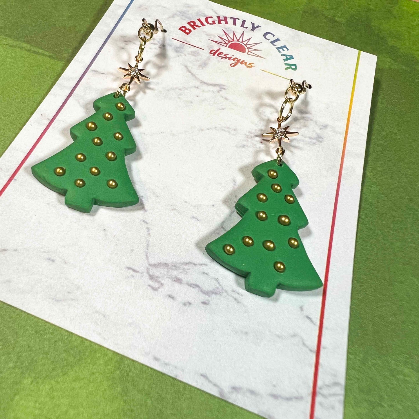 Christmas Tree Bauble Earrings