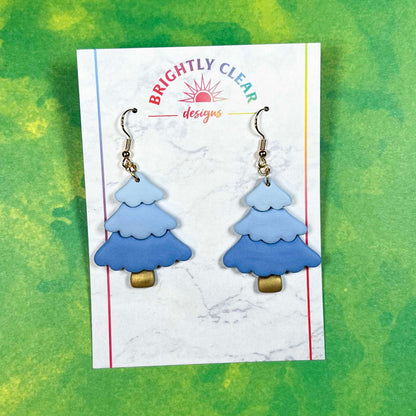 Colorful Christmas Tree Earrings