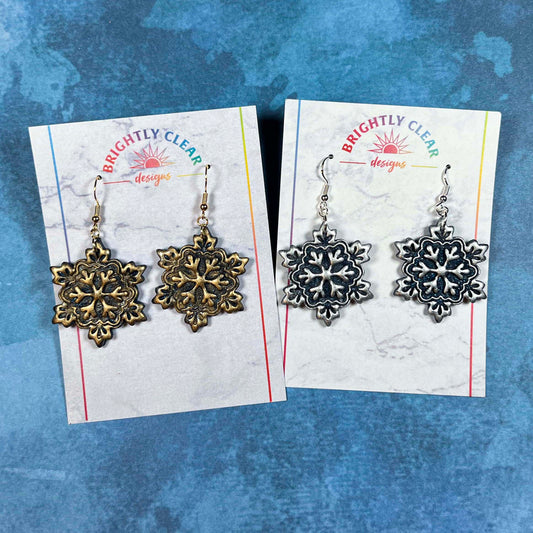 Antique Snowflake Earrings