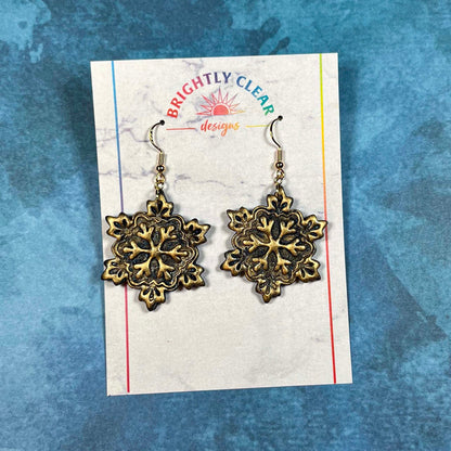 Antique Snowflake Earrings