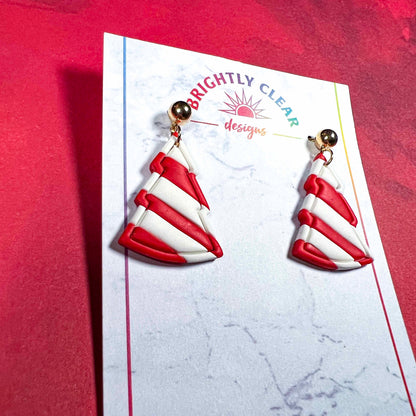 Candy Cane Tree Earrings