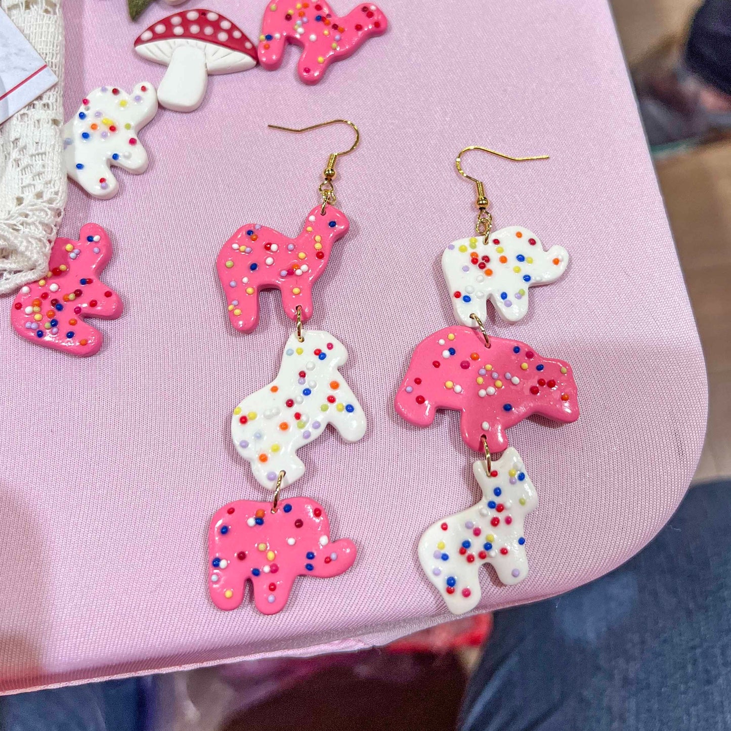 Animal Circus Cookie Earrings