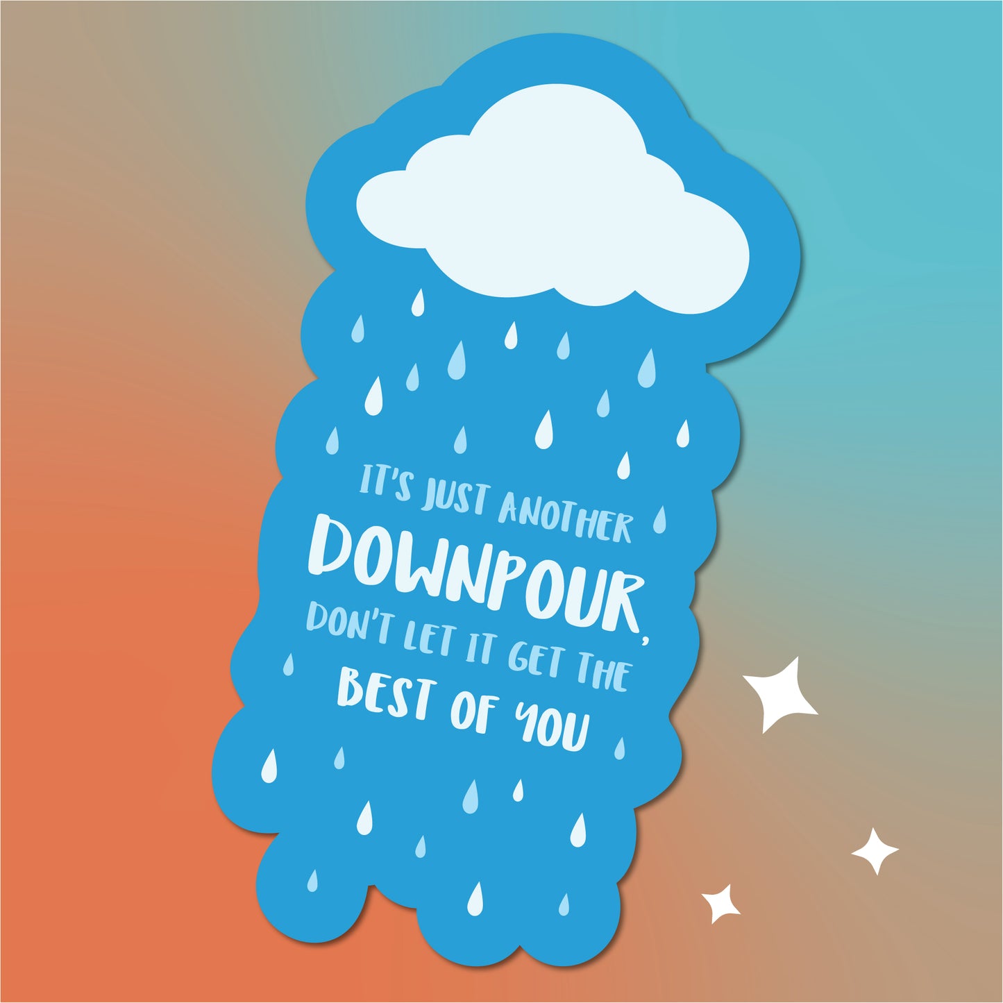 Just Another Downpour Sticker