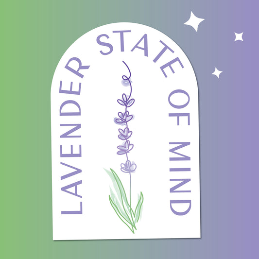 Lavender State of Mind Sticker