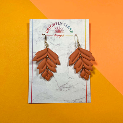 Leaf Tiers, Single Color Earrings