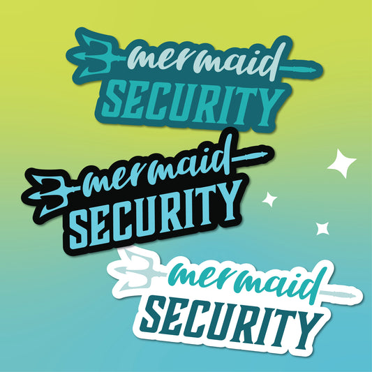 Mermaid Security Sticker