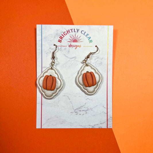 Pumpkin Framed Earrings