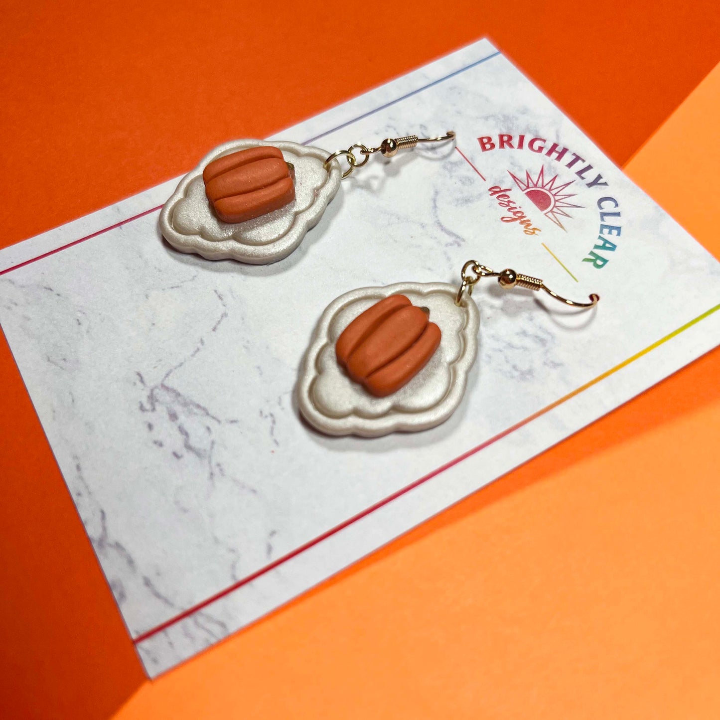 Pumpkin Framed Earrings