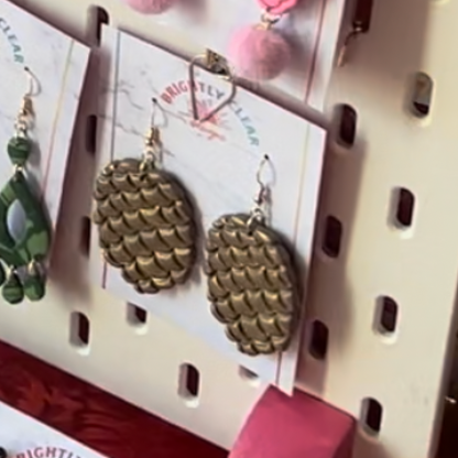 Pinecone Earrings