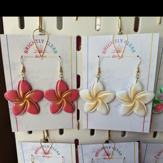 Plumeria Earrings