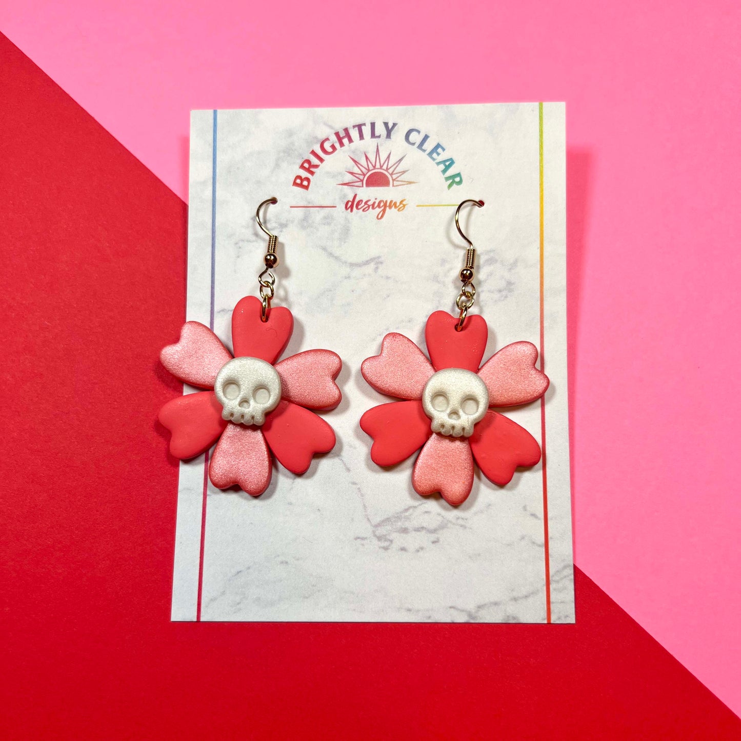 Skull Flower, Cutesy Earrings