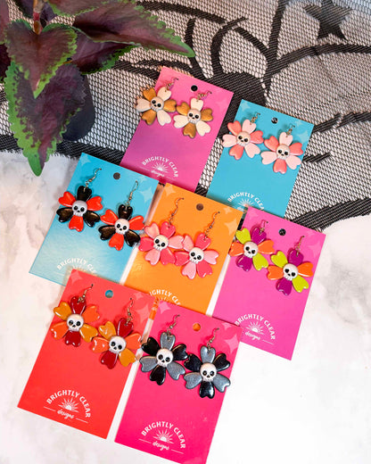 Skull Bloom Earrings