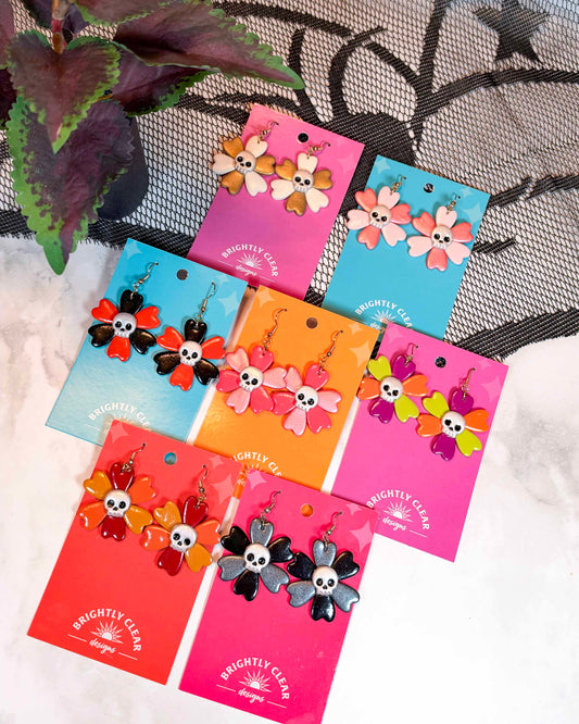 Skull Bloom Earrings