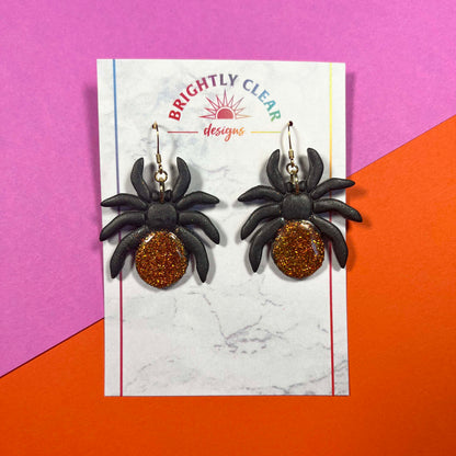 Spidery Glitter Earrings