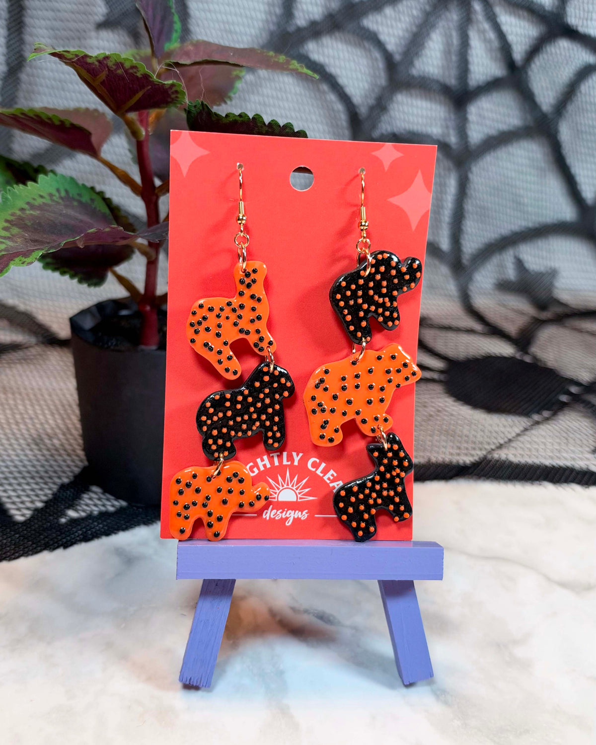Animal Circus Halloween Earrings